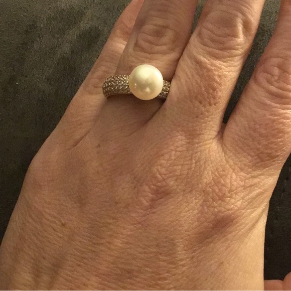 Honora Jewelry - Honora Italy 925 Gold Pearl Ring